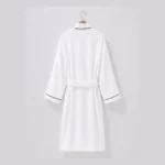 01 Hilton Piping Embroidered Velour Hotel Bathrobe 02