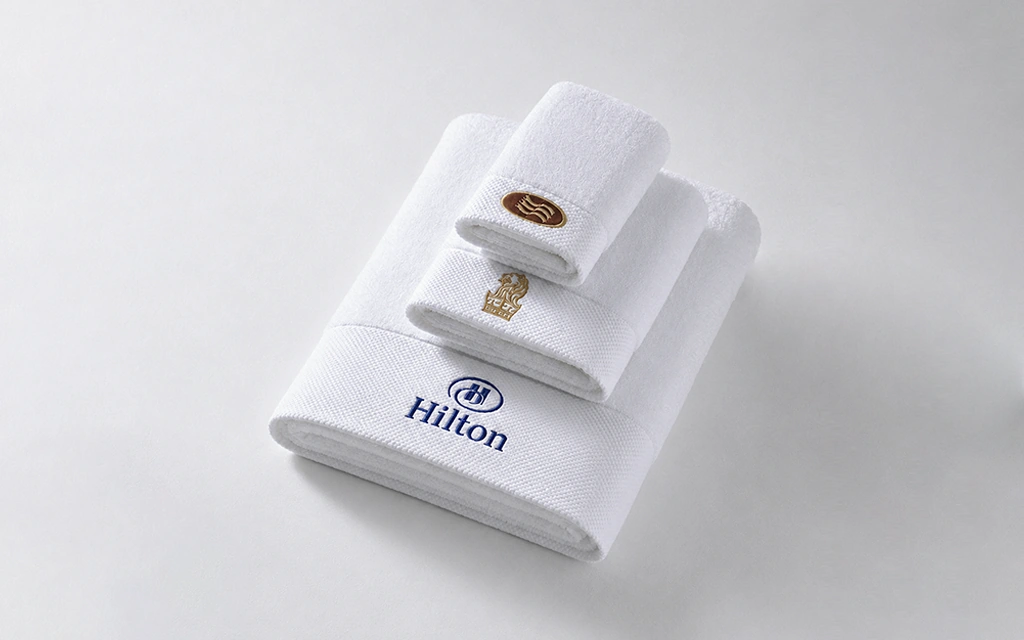 Hilton Marriot Diamond Band Hotel Towel
