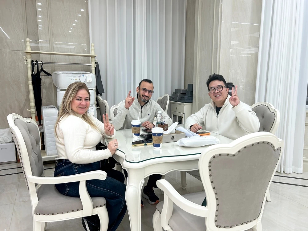 Textile samples prepared for customized hospitality product development