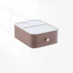 Ivory Walnut Contemporary Hotel Room Accessories Collection 06