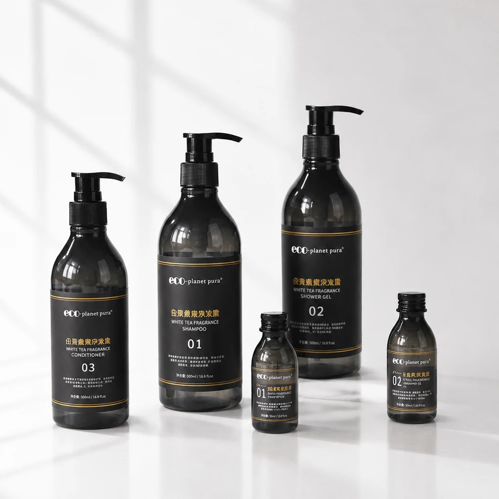 Noir White Tea Eco Luxury Hotel Toiletries Collection