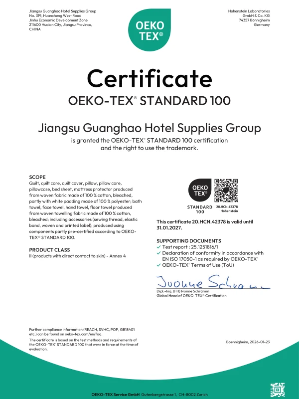 OEKO-TEX Standard 100 certification