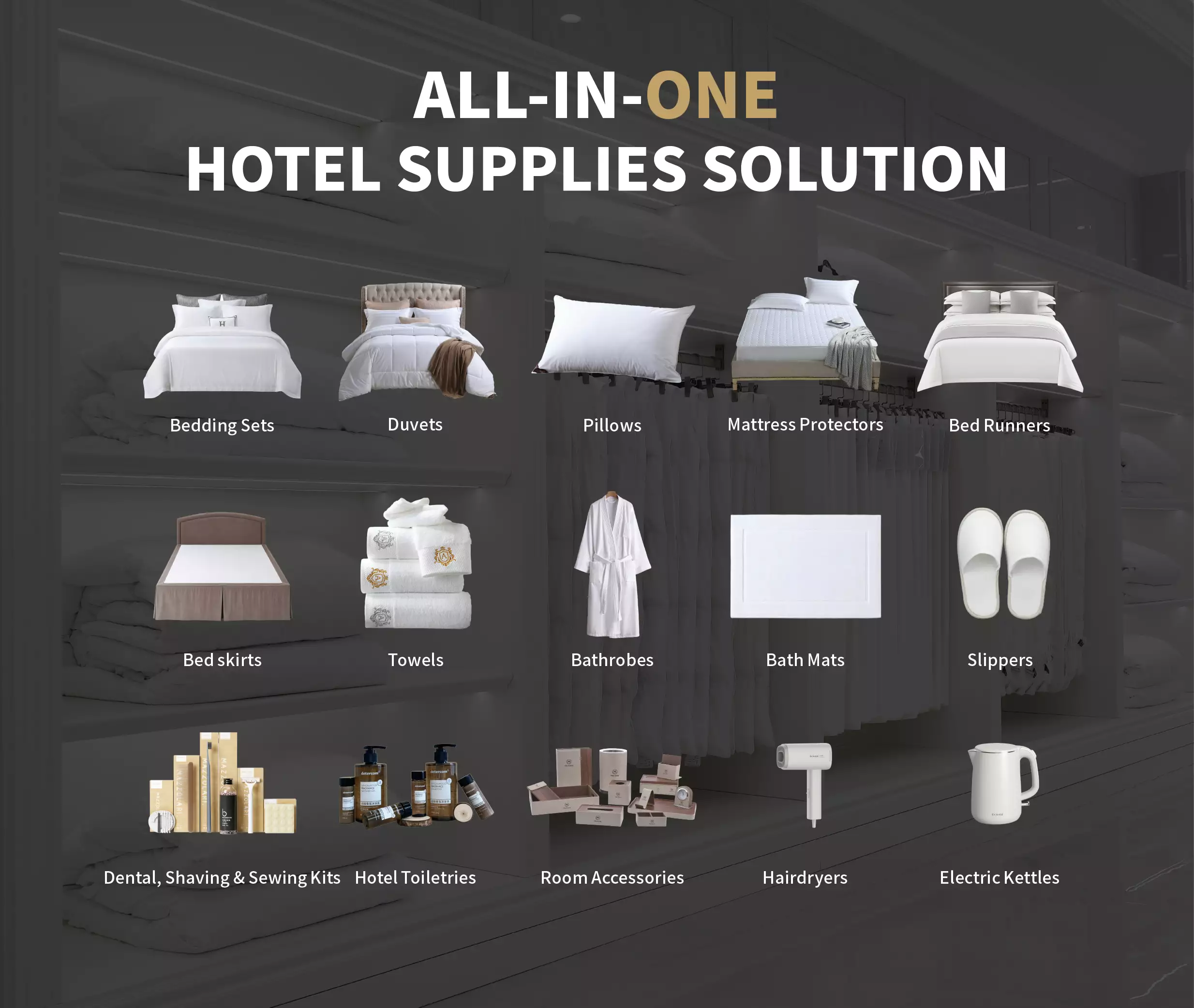 Hotel bed linen and bath textiles supply overview