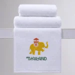 Thailand Embroidered Plain Weave Hotel Towel 01