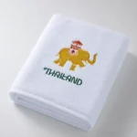 Thailand Embroidered Plain Weave Hotel Towel 03