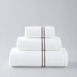 Venice Luxury Double Stripe Border Hotel Towel 01