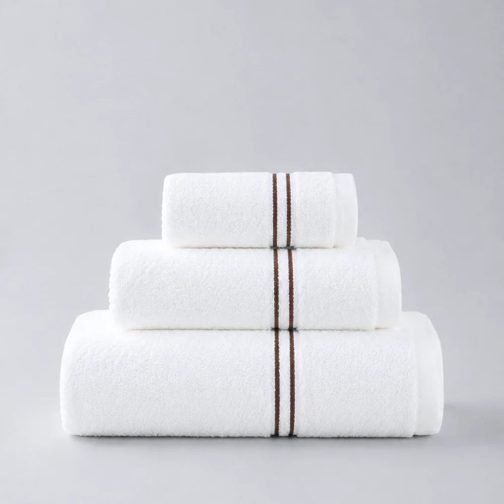 Venice Luxury Double Stripe Border Hotel Towel
