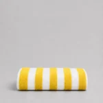 Yellow Stripe Beach Towel 02