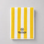 Yellow Stripe Beach Towel 05