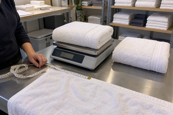 650 GSM 5 star hotel towel weight comparison