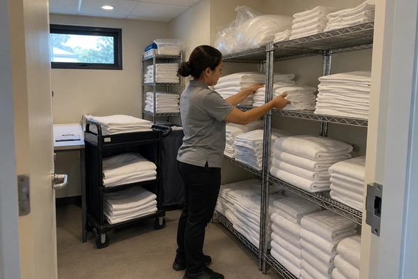 white hotel linen creating a consistent guest expectation