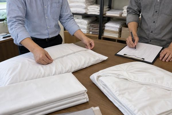 bedding names used in a hotel linen procurement specification